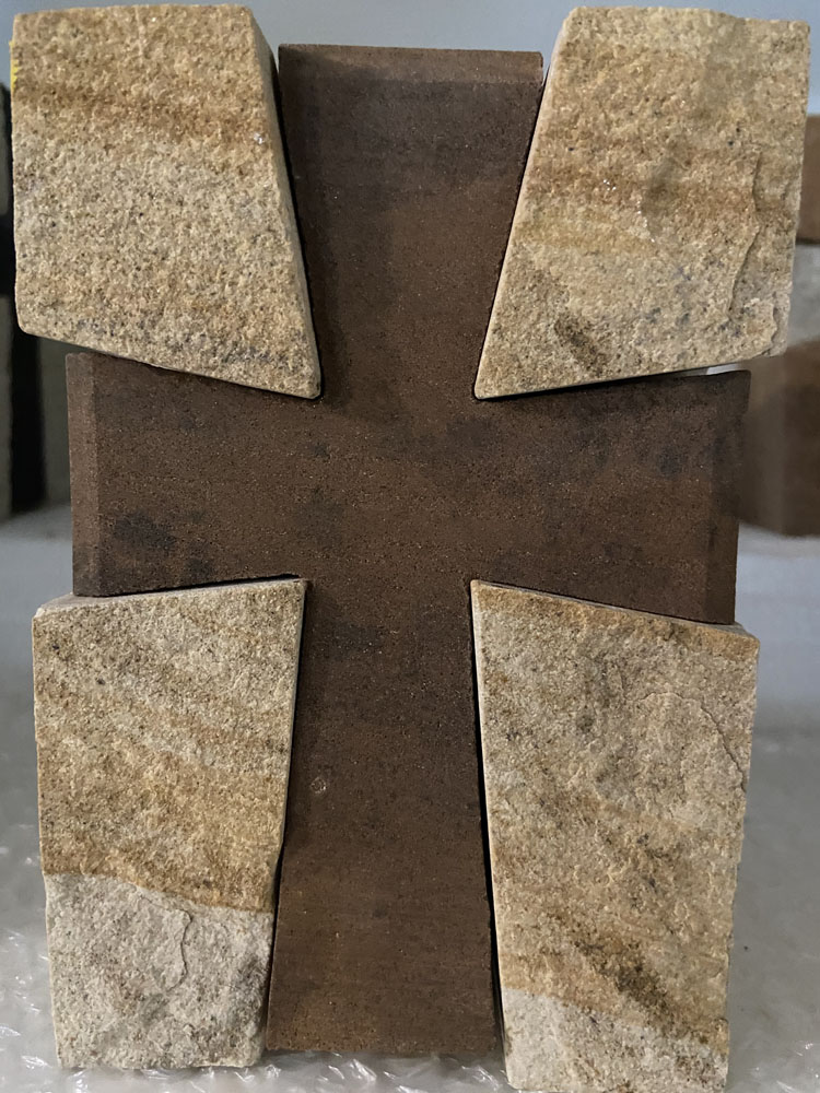 Brown in White Cross